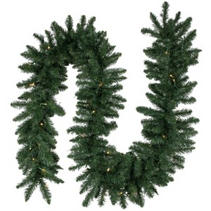 Northlight Pre-Lit Buffalo Fir Commercial Christmas Garland - 50' x 16" - Warm White LED Lights - 1 of 3