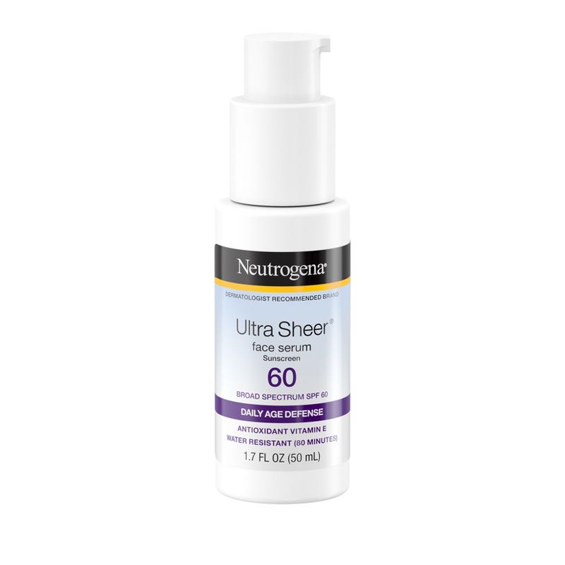 Neutrogena Ultra Sheer Moisturizing Sunscreen Serum - SPF 60 - 1.7 fl oz, 3 of 13
