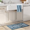 Vintage Print Comfort Rug Blue - Threshold™ - image 2 of 4