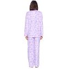 Casual Nights Women's Long Sleeve Rayon Button Down Pajama Set - 4 of 4