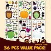 Joyfy 36Pcs Halloween Characters Make a Face Sticker Sheet,Children Crafts Party Favor,Make Your Own Witch Vampire Stickers, Class Activities Reward - 2 of 4