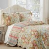 Floral Stripe Spring Bling Bedspread Set 3pc - Waverly® : Target