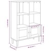 vidaXL Bookcase Bookshelf Storage Cabinet SENJA Rattan Look Solid Wood Pine - 3 of 4