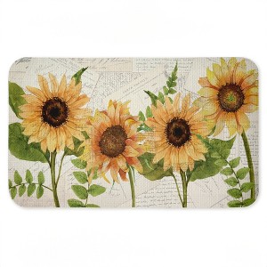 Stupell Industries Sunflowers & Vintage Letter Mail Printed Anti-Fatigue Floor Mat, design by Kim Allen, 30"x18" - 1 of 4