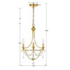 Crystorama Lighting Metro 3 - Light Chandelier in  Antique Gold - 4 of 4