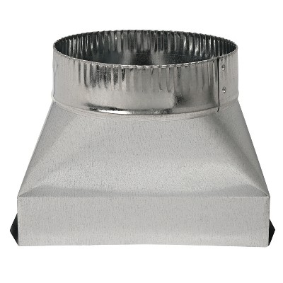 Deflecto® Galvanized Rectangular to Round Transition