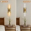 CityFurn Modern 2-Light Wall Sconces with Clear Glass Shades - 4 of 4