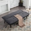 CAVINAS 64.6" Futon Couch - Convertible Sofa Bed with Comfortable Upholstery & Sturdy Frame, Space-Saving Furniture for Living Room, Bedroom - 4 of 4