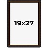 PosterPalooza | Modern Shadow Box 1" Depth Brown Picture Frame - UV Acrylic, Backing, Hanging Hardware - 2 of 4