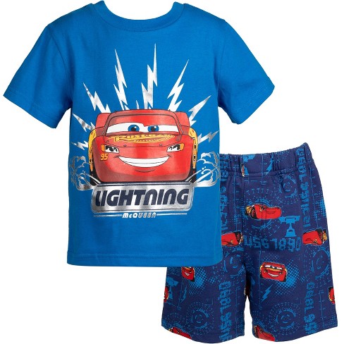 Disney Pixar Cars Lightning McQueen Tow Mater Toddler Boys Fleece Hoodie  and Pants Outfit Set Toddler to Big Kid