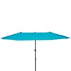 Outsunny 15ft Patio Umbrella Double-Sided Outdoor Market Extra Large Umbrella with Crank Handle for Deck, Lawn, Backyard and Pool - 4 of 4