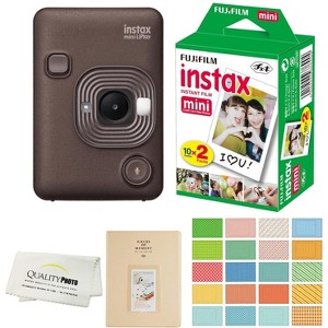 Fujifilm Instax Mini LiPlay Hybrid Instant Camera with 20 Instant Films and Photo Album Plus Stickers Microfiber Cloth - 1 of 4