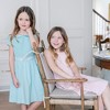 Hope & Henry Girls' Organic Puff Sleeve Smocked Party Dress with Peter Pan Collar, Kids - 4 of 4