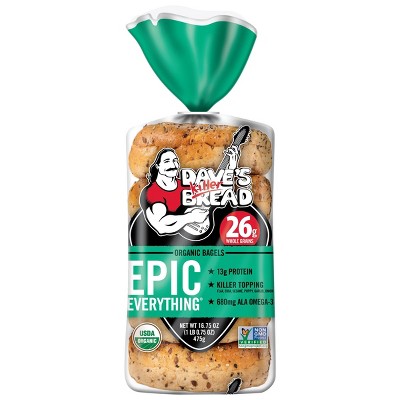 Dave's Killer Bread Epic Everything Organic Bagels - 16.75oz
