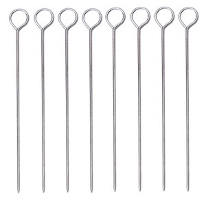 Norpro Stainless Steel Poultry Lacers, Set of 8 Reusable Pins, Metallic - 1 of 3