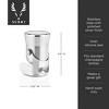 Viski Stainless Steel Heavyweight Champagne Stopper, Sparkling Wine Saver Bottle Stopper, Stainless Steel & Silicone Seal - Set of 1, Silver - 3 of 4
