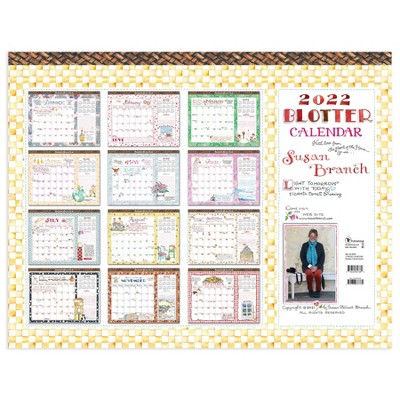 2022 Desk Pad Calendar Monthly Blotter Susan Branch - The Time Factory