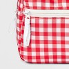 Girls' 10" Cherry and Gingham Mini Backpack - Cat & Jack™ White/Red - 4 of 4
