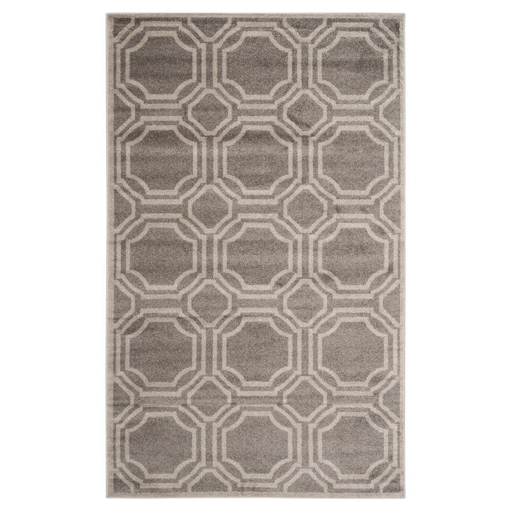 Amala 4'x6' Indoor/Outdoor Rug - Gray/Light Gray - Safavieh