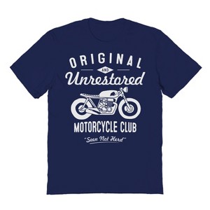 Original and Unrestored Men's Motorcycle Club Short Sleeve Graphic Cotton T-Shirt - 1 of 1