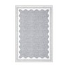 Scalloped Pattern Rugs for Living Room Bedroom Soft Non Slip Low Pile Throw Carpet Washable Foldable Area Rug - 4 of 4