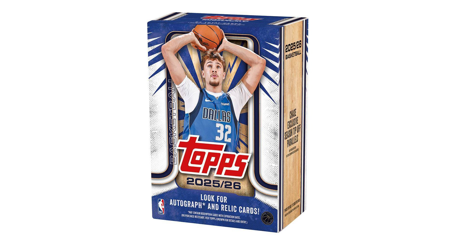 2025-2026 Topps NBA Basketball Trading Card Value Box