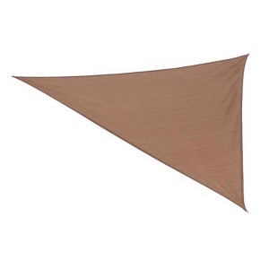 Coolaroo Ready-To-Hang Polyethylene Shade Sail Triangle Shade Sail Canopy 10 ft. H X 10 ft. W X 10 f - 1 of 1