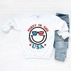 Simply Sage Market S.W.Smiley Party in the USA Smiley Face Sweatshirt - 3 of 4