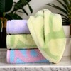 REGALWOVEN Pure Cotton Soft Absorbent Heart Love Pattern Bathroom Decorative Hand Towel 13 x 29 Inch - 4 of 4