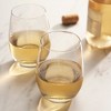 True Vino White Wine Glasses, Stemless Drinking Glasses Wine Gifts, Dishwasher Safe Glass Wine Cups 18oz All Purpose Wine Glasses Set of 4 - 4 of 4