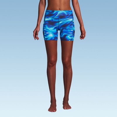 Lands' End Women's 6" High Waisted Bike Swim Shorts