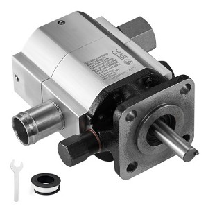 VEVOR Hydraulic Log Splitter Pump, 11GPM, 2 Stage 3000PSI Wood Log Splitter Pump, 1'' Inlet 1/2'' NPT Outlet 3600 RPM Aluminum, Silver - 1 of 4