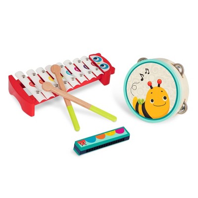 B. toys Wooden Musical Instruments Mini Melody Band