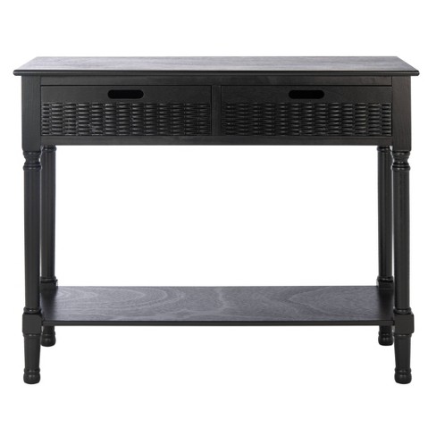 Landers 2 Drawers Console Table Black, Target Black Console Table