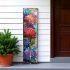 HomeRoots 36" Blue Purple And Red Hydrangeas Solid Wood Porch Sign - 2 of 4