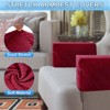 Unique Bargains Twill Stretch Soft Jacquard Non Slip Sofa Armrest Covers - 3 of 4