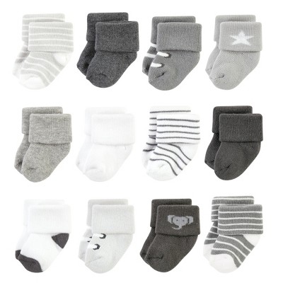 Hudson Baby Infant Boy Cotton Rich Newborn And Terry Socks, Modern ...