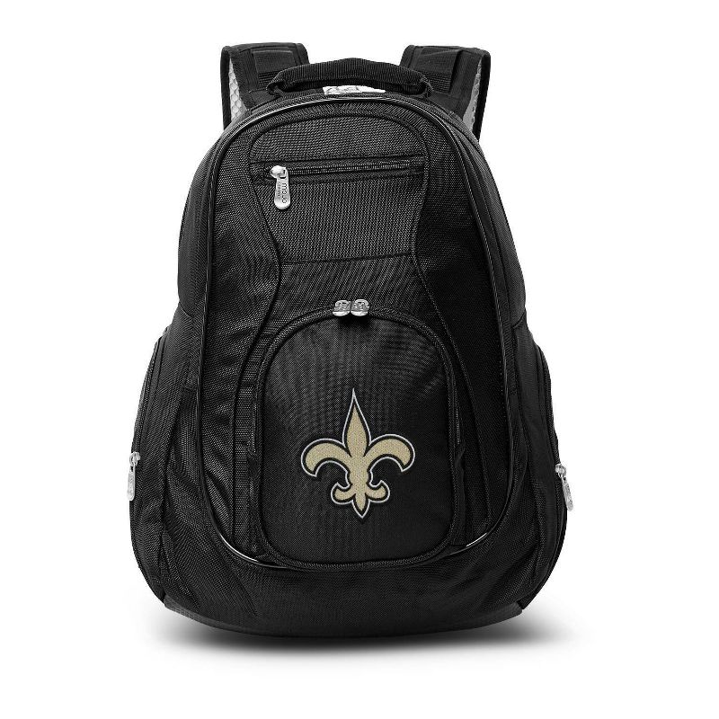 NFL New Orleans Saints Premium 19&#34; Laptop Backpack - Black, 1 of 2