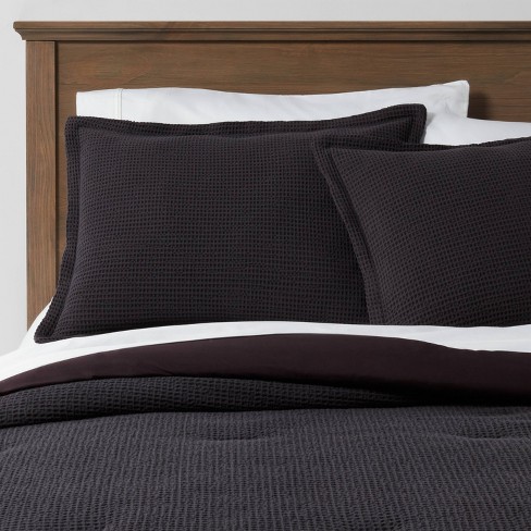 Washed Waffle Weave Comforter & Pillow Sham Set - Threshold™ - image 1 of 4