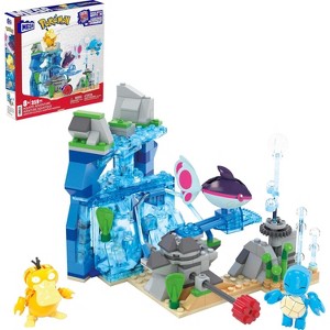 MEGA Pokémon Building Toys Set Aquatic Adventure with 319 Pieces, 2 Poseable Characters, - 1 of 4