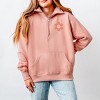 Simply Sage Market Checkered Mama Flowers Quarter Zip Fleece - 3 of 4