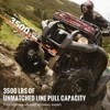 VEVOR Electric Winch, 3500 lb Line Pull Capacity, 12V DC ATV/UTV Winch with Φ3/16 in x 39 ft 12 Strands Synthetic Rope Aluminum Fairlead Wired - 3 of 4
