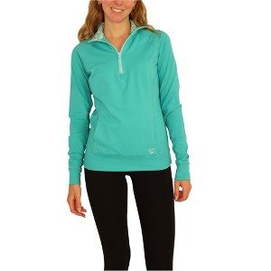 Aeropostale Womens Quarter Zip Pullover Pajama Sleep T-shirt - 1 of 4