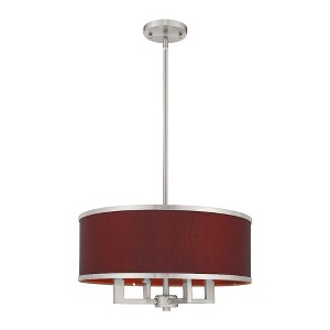 Livex Lighting Park Ridge 4 - Light Pendant in  Brushed Nickel - 1 of 3