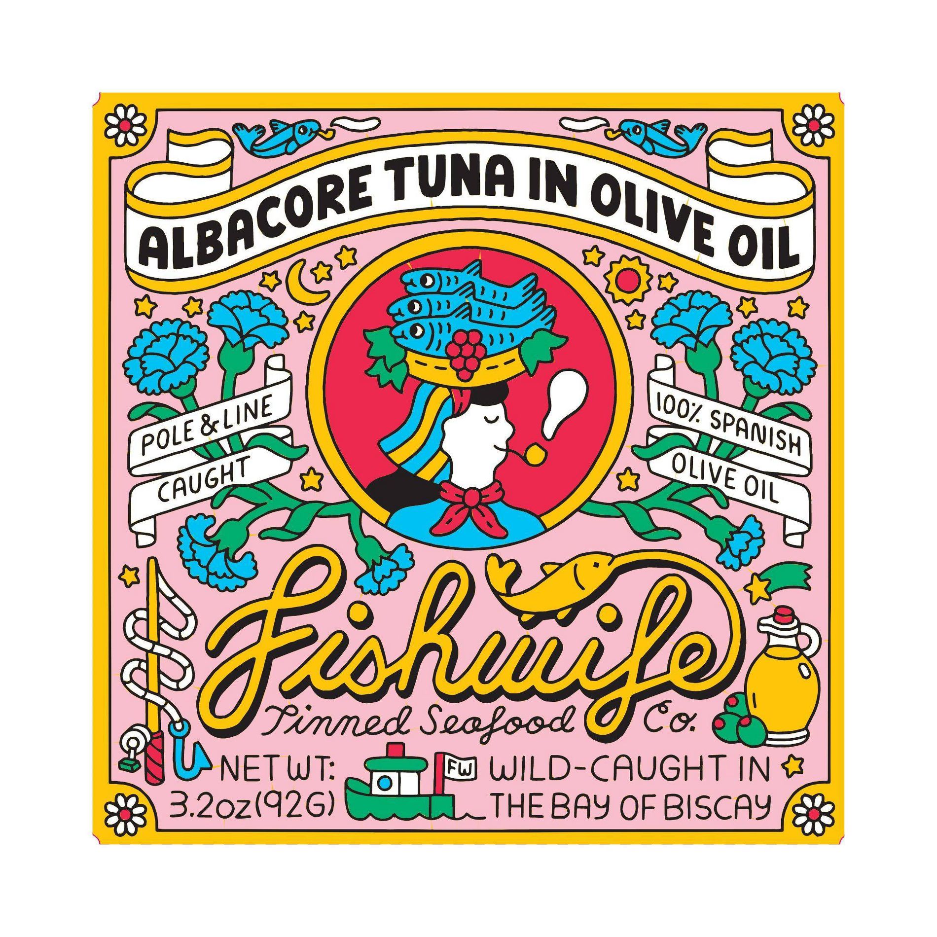 Fishwife Tinned Seafood Co Albacore Tuna in Olive Oil - 3.2oz