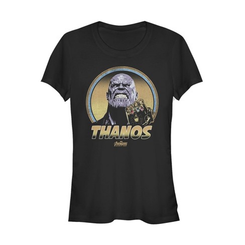 Juniors Womens Marvel Avengers: Infinity War Thanos Retro T-Shirt - image 1 of 3