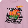 Women's - Hot Wheels - Valentine's Drive to Win Graphic Racerback Tank - 2 of 4