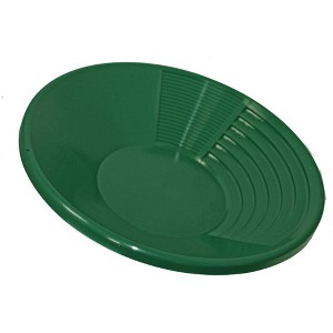 Sluice Fox Gold Pan with Dual Riffle Set; spiral gold finishing pan; dual riffle gold rush prospecting supplies for your gold panning kit - 1 of 4