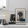 LuxenHome 16.12" LuxenHome Gold Metal Abstract Spiral Tabletop Decor with Black Wood Base.. - 4 of 4