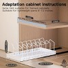 LunaLulinlk Pull-out Pots and Pans Organizer 2 Pack - Bakeware & Dishes Storage Rack with Slide Rails, White - 3 of 4